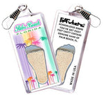 Load image into Gallery viewer, Palm Beach, FL FootWhere® Souvenir Zipper-Pull. Made in USA-FootWhere® Souvenirs