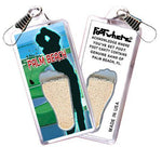 Load image into Gallery viewer, Palm Beach, FL FootWhere® Souvenir Zipper-Pull. Made in USA-FootWhere® Souvenirs