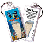 Load image into Gallery viewer, Punta Cana FootWhere® Souvenir Keychains. 6 Piece Set. Made in USA - FootWhere® Souvenir Shop