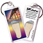 Load image into Gallery viewer, Panama City, FL FootWhere® Souvenir Key Chain. Made in USA-FootWhere® Souvenirs