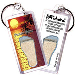 Load image into Gallery viewer, Punta Cana FootWhere® Souvenir Keychains. 6 Piece Set. Made in USA - FootWhere® Souvenir Shop