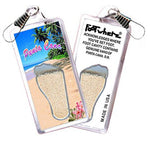 Load image into Gallery viewer, Punta Cana FootWhere® Souvenir Zipper-Pulls. 6 Piece Set. Made in USA - FootWhere® Souvenir Shop