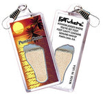 Load image into Gallery viewer, Punta Cana FootWhere® Souvenir Zipper-Pulls. 6 Piece Set. Made in USA - FootWhere® Souvenir Shop
