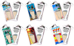 Load image into Gallery viewer, Punta Cana FootWhere® Souvenir Zipper-Pulls. 6 Piece Set. Made in USA - FootWhere® Souvenir Shop