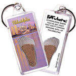 Load image into Gallery viewer, Philadelphia FootWhere® Souvenir Keychain. Made in USA-FootWhere® Souvenirs