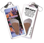 Load image into Gallery viewer, Pittsburgh FootWhere® Souvenir Zipper-Pulls. 6 Piece Set. Made in USA - FootWhere® Souvenir Shop