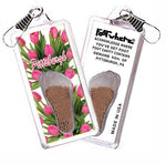 Load image into Gallery viewer, Pittsburgh FootWhere® Souvenir Zipper-Pulls. 6 Piece Set. Made in USA - FootWhere® Souvenir Shop