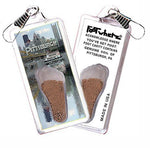 Load image into Gallery viewer, Pittsburgh FootWhere® Souvenir Zipper-Pull. Made in USA-FootWhere® Souvenirs