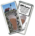 Load image into Gallery viewer, Portland, ME FootWhere® Souvenir Fridge Magnet. Made in USA-FootWhere® Souvenirs