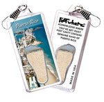 Load image into Gallery viewer, Puerto Rico FootWhere® Souvenir Zipper-Pull. Made in USA-FootWhere® Souvenirs