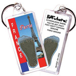 Load image into Gallery viewer, Paris FootWhere® Souvenir Keychains. 6 Piece Set. Made in USA - FootWhere® Souvenir Shop
