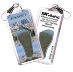 Load image into Gallery viewer, Paris FootWhere® Souvenir Zipper-Pull. Made in USA-FootWhere® Souvenirs