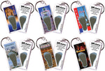 Load image into Gallery viewer, Paris FootWhere® Souvenir Keychains. 6 Piece Set. Made in USA - FootWhere® Souvenir Shop