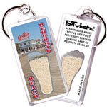 Load image into Gallery viewer, Rehoboth Beach, DE FootWhere® Keychain. Made in USA.-FootWhere® Souvenirs