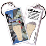 Load image into Gallery viewer, Rehoboth Beach, DE FootWhere® Souvenir Zipper-Pull. Made in USA-FootWhere® Souvenirs