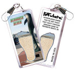 Load image into Gallery viewer, Rehoboth Beach, DE FootWhere® Souvenir Zipper-Pull. Made in USA-FootWhere® Souvenirs