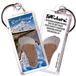 Load image into Gallery viewer, Rochester, NY FootWhere® Souvenir Key Chain. Made in USA-FootWhere® Souvenirs