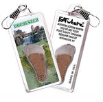 Load image into Gallery viewer, Rochester, NY FootWhere® Souvenir Zipper-Pull. Made in USA-FootWhere® Souvenirs