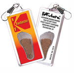 Load image into Gallery viewer, Rochester, NY FootWhere® Souvenir Zipper-Pull. Made in USA-FootWhere® Souvenirs