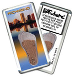 Load image into Gallery viewer, Richmond FootWhere® Souvenir Fridge Magnets. 6 Piece Set. Made in USA-FootWhere® Souvenirs