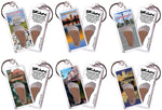 Load image into Gallery viewer, Richmond FootWhere® Souvenir Keychains. 6 Piece Set. Made in USA-FootWhere® Souvenirs