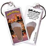 Load image into Gallery viewer, Raleigh FootWhere® Souvenir Keychain. Made in USA-FootWhere® Souvenirs