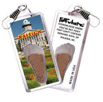 Load image into Gallery viewer, Raleigh FootWhere® Souvenir Zipper-Pull. Made in USA-FootWhere® Souvenirs