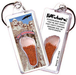 Load image into Gallery viewer, Mt. Rushmore FootWhere® Souvenir Key Chain. Made in USA-FootWhere® Souvenirs