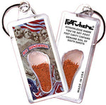 Load image into Gallery viewer, Mt. Rushmore FootWhere® Souvenir Key Chain. Made in USA-FootWhere® Souvenirs