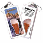 Load image into Gallery viewer, Mt. Rushmore FootWhere® Souvenir Key Chain. Made in USA-FootWhere® Souvenirs