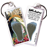 Load image into Gallery viewer, San Antonio FootWhere® Souvenir Key Chain.Made in USA-FootWhere® Souvenirs