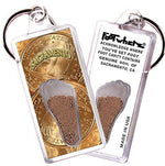 Load image into Gallery viewer, Sacramento FootWhere® Keychain. Made in USA-FootWhere® Souvenirs