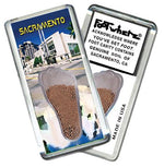 Load image into Gallery viewer, Sacramento FootWhere® Souvenir Fridge Magnet. Made in USA-FootWhere® Souvenirs