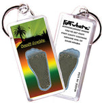Load image into Gallery viewer, Saudi Arabia FootWhere® Souvenir Keychains. 6 Piece Set. Made in USA - FootWhere® Souvenir Shop