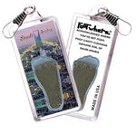 Load image into Gallery viewer, Saudi Arabia FootWhere® Souvenir Zipper-Pull. Made in USA-FootWhere® Souvenirs