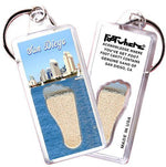 Load image into Gallery viewer, San Diego FootWhere® Souvenir Keychain. Made in USA-FootWhere® Souvenirs