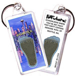 Load image into Gallery viewer, Seattle FootWhere® Souvenir Keychain. Made in USA-FootWhere® Souvenirs