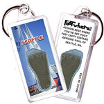 Load image into Gallery viewer, Seattle FootWhere® Souvenir Keychain. Made in USA-FootWhere® Souvenirs