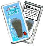 Load image into Gallery viewer, Seattle FootWhere® Souvenir Fridge Magnets. 6 Piece Set. Made in USA - FootWhere® Souvenir Shop