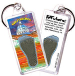 Load image into Gallery viewer, San Francisco FootWhere® Souvenir Key Chain. Made in USA-FootWhere® Souvenirs