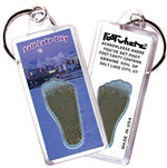 Load image into Gallery viewer, Salt Lake City FootWhere® Souvenir Keychains. 6 Piece Set. Made in USA - FootWhere® Souvenir Shop