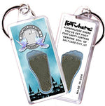 Load image into Gallery viewer, Salt Lake City FootWhere® Souvenir Keychains. 6 Piece Set. Made in USA - FootWhere® Souvenir Shop