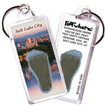 Load image into Gallery viewer, Salt Lake City FootWhere® Souvenir Zipper-Pull. Made in USA-FootWhere® Souvenirs