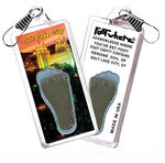 Load image into Gallery viewer, Salt Lake City FootWhere® Souvenir Zipper-Pulls. 6 Piece Set. Made in USA - FootWhere® Souvenir Shop