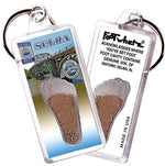 Load image into Gallery viewer, Selma FootWhere® Souvenir Keychains. 6 Piece Set. Made in USA-FootWhere® Souvenirs