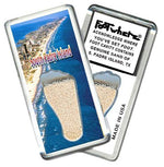 Load image into Gallery viewer, South Padre, TX FootWhere® Souvenir Fridge Magnet. Made in USA-FootWhere® Souvenirs