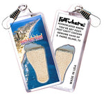 Load image into Gallery viewer, South Padre Island FootWhere® Souvenir Zipper-Pull. 72 pieces/ 6 assorted styles.