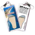 Load image into Gallery viewer, South Padre Island FootWhere® Souvenir Zipper-Pull. Made in USA-FootWhere® Souvenirs