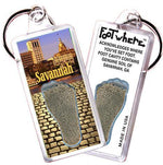 Load image into Gallery viewer, Savannah FootWhere® Souvenir Keychain. Made in USA-FootWhere® Souvenirs