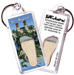 Load image into Gallery viewer, St. Augustine FootWhere® Souvenir Keychain. Made in USA-FootWhere® Souvenirs